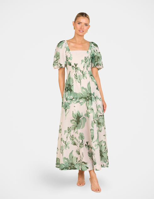 Bev Puff Sleeve Maxi Dress