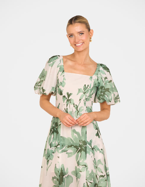 Bev Puff Sleeve Maxi Dress