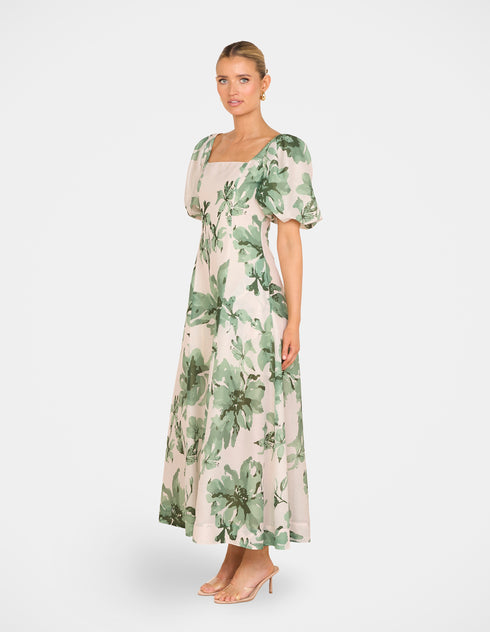 Bev Puff Sleeve Maxi Dress