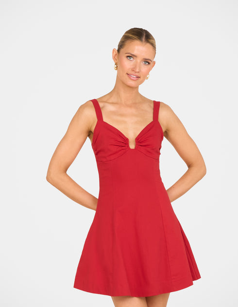 Ramona Plunge Mini Dress