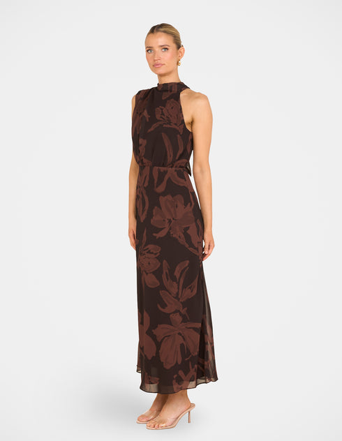 Nillie High Neck Maxi Dress