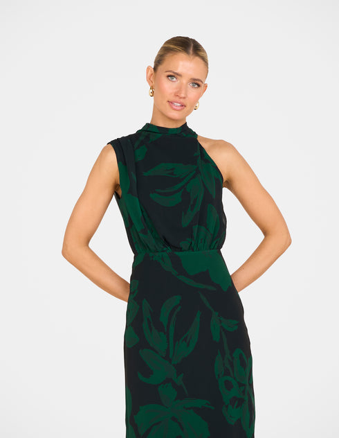 Olandra High Neck Maxi Dress