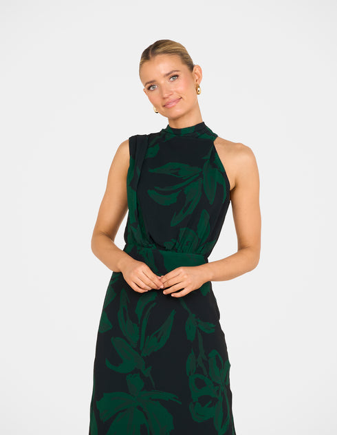 Olandra High Neck Maxi Dress