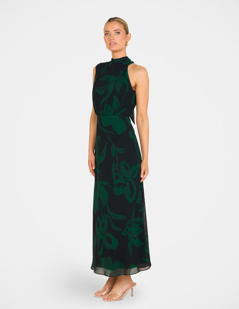 Olandra High Neck Maxi Dress