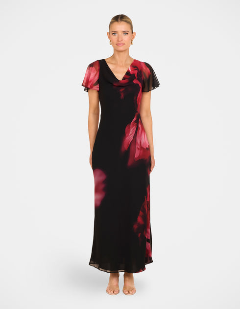 Harlow Cowl Neck Maxi Dress