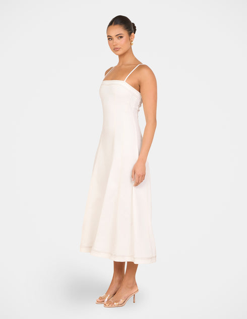 Quay Denim A-line Maxi Dress