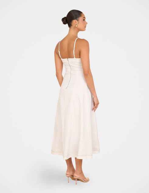 Quay Denim A-line Maxi Dress