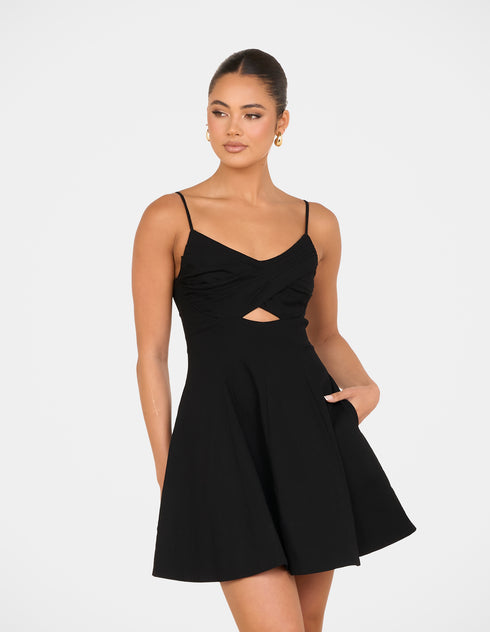 Lila Godet Mini Dress