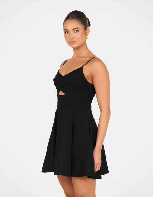 Lila Godet Mini Dress