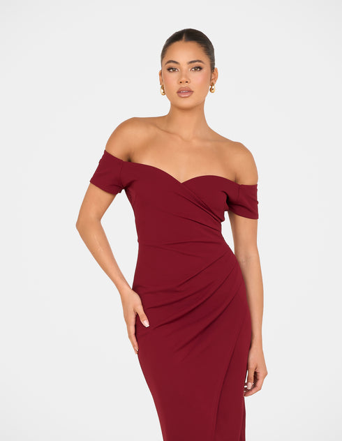 Jamie Off Shoulder Midi Dress