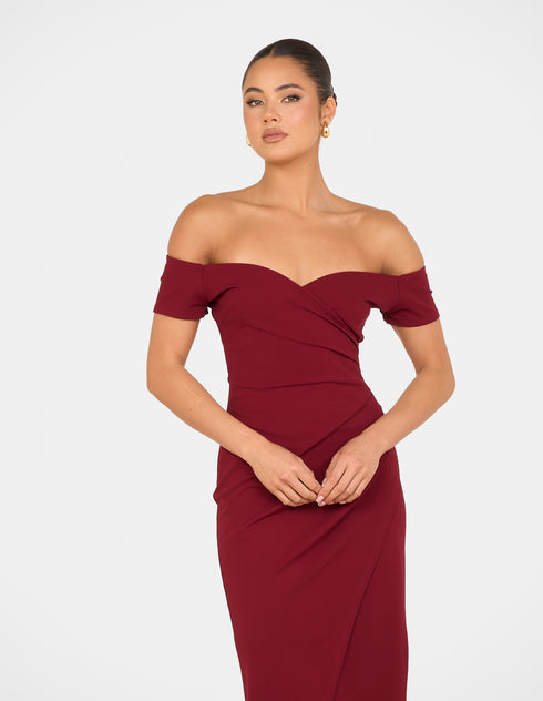 Jamie Off Shoulder Midi Dress