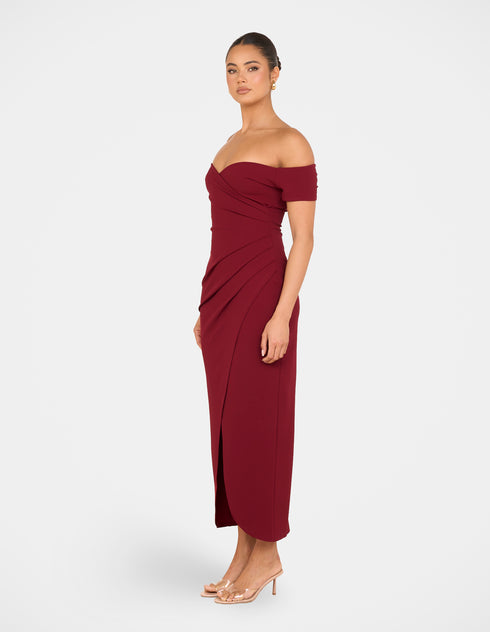 Jamie Off Shoulder Midi Dress