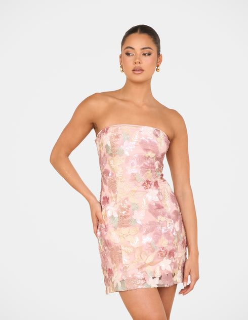 Izzie Strapless Mini Dress