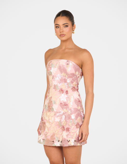 Izzie Strapless Mini Dress