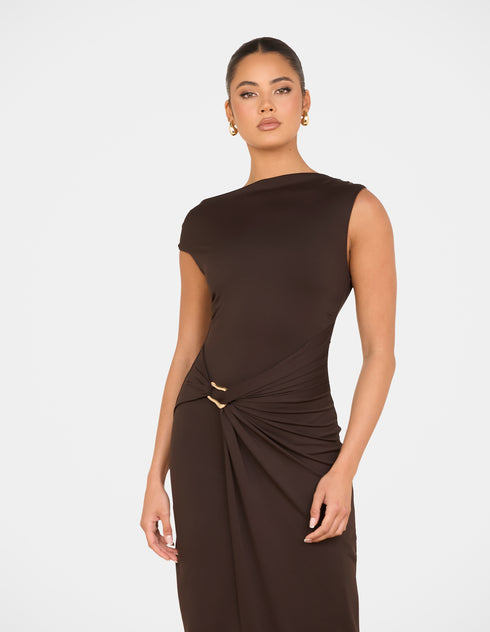 Rosemary High Neck Maxi Dress