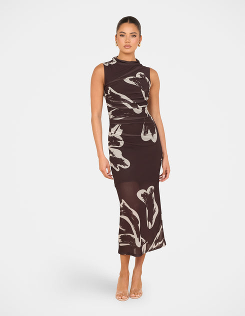 Tanika Gathered Maxi Dress