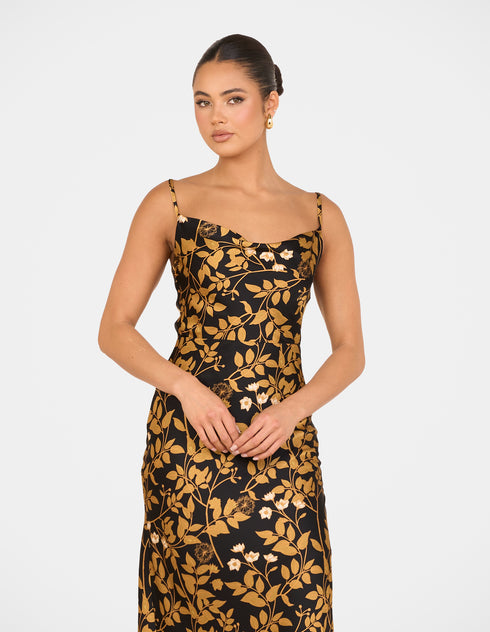 Upton Cowl Neck Maxi Dress