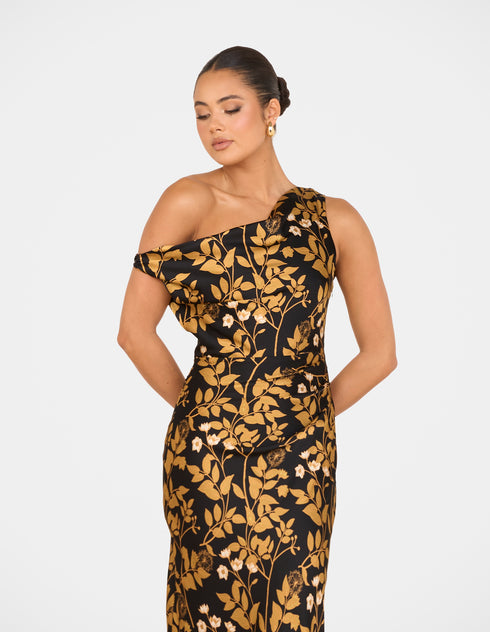 Veria One Shoulder Maxi Dress