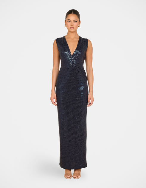 Udichi Twist Front Maxi Dress