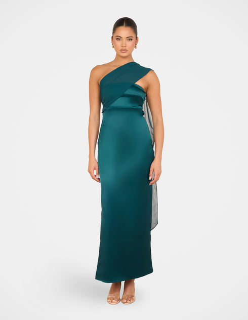 Vanya Strapless Satin Gown