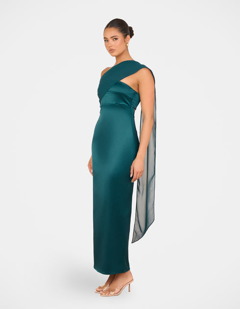 Vanya Strapless Satin Gown
