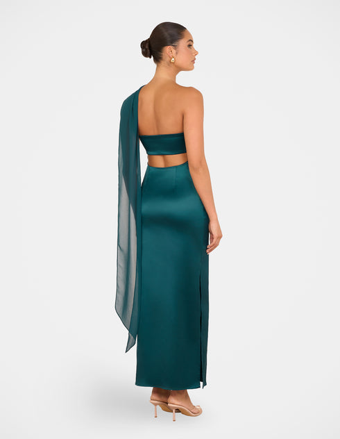 Vanya Strapless Satin Gown