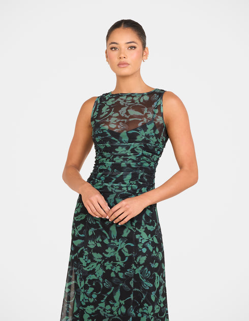 Paxton Sheer Mesh Maxi Dress