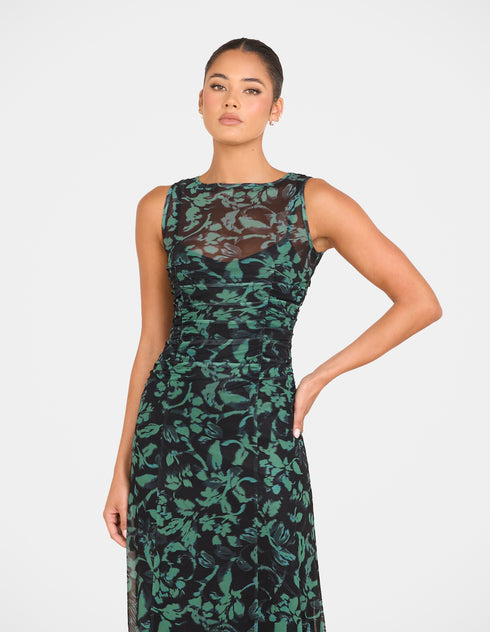 Paxton Sheer Mesh Maxi Dress