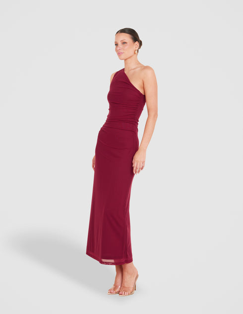 Olga Mesh Maxi Dress