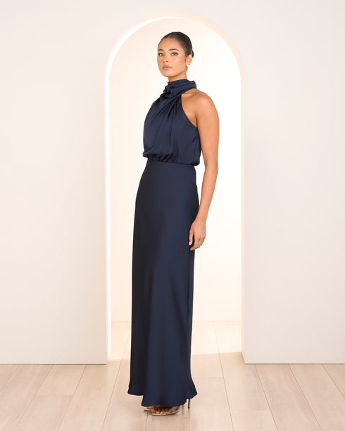 Otillie High Neck Gown