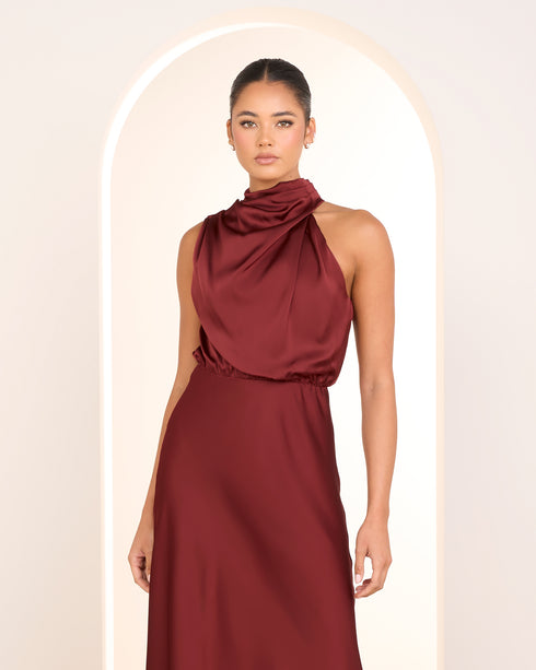 Otillie High Neck Gown