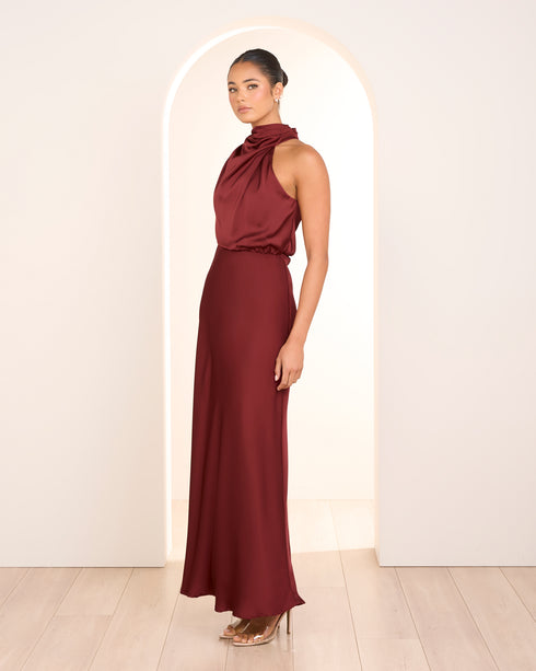 Otillie High Neck Gown