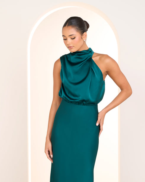 Otillie High Neck Gown