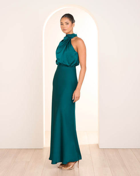 Otillie High Neck Gown
