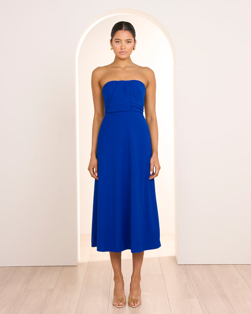 Lila Strapless Midi Dress