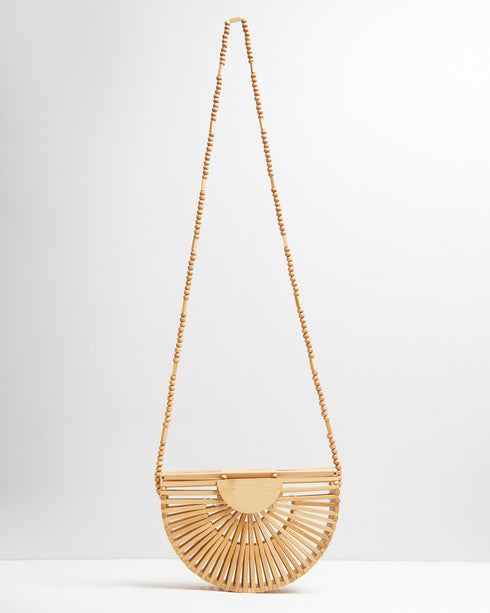 Tash Semicircle Bamboo Bag