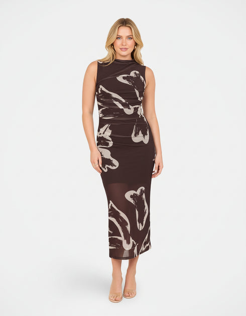 Tanika Gathered Maxi Dress