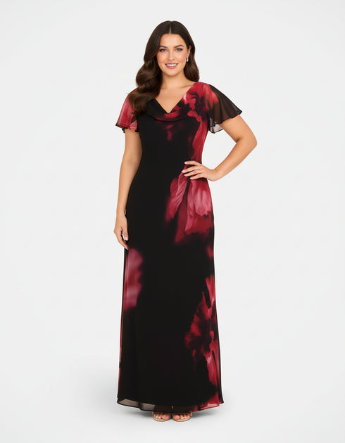 Harlow Cowl Neck Maxi Dress