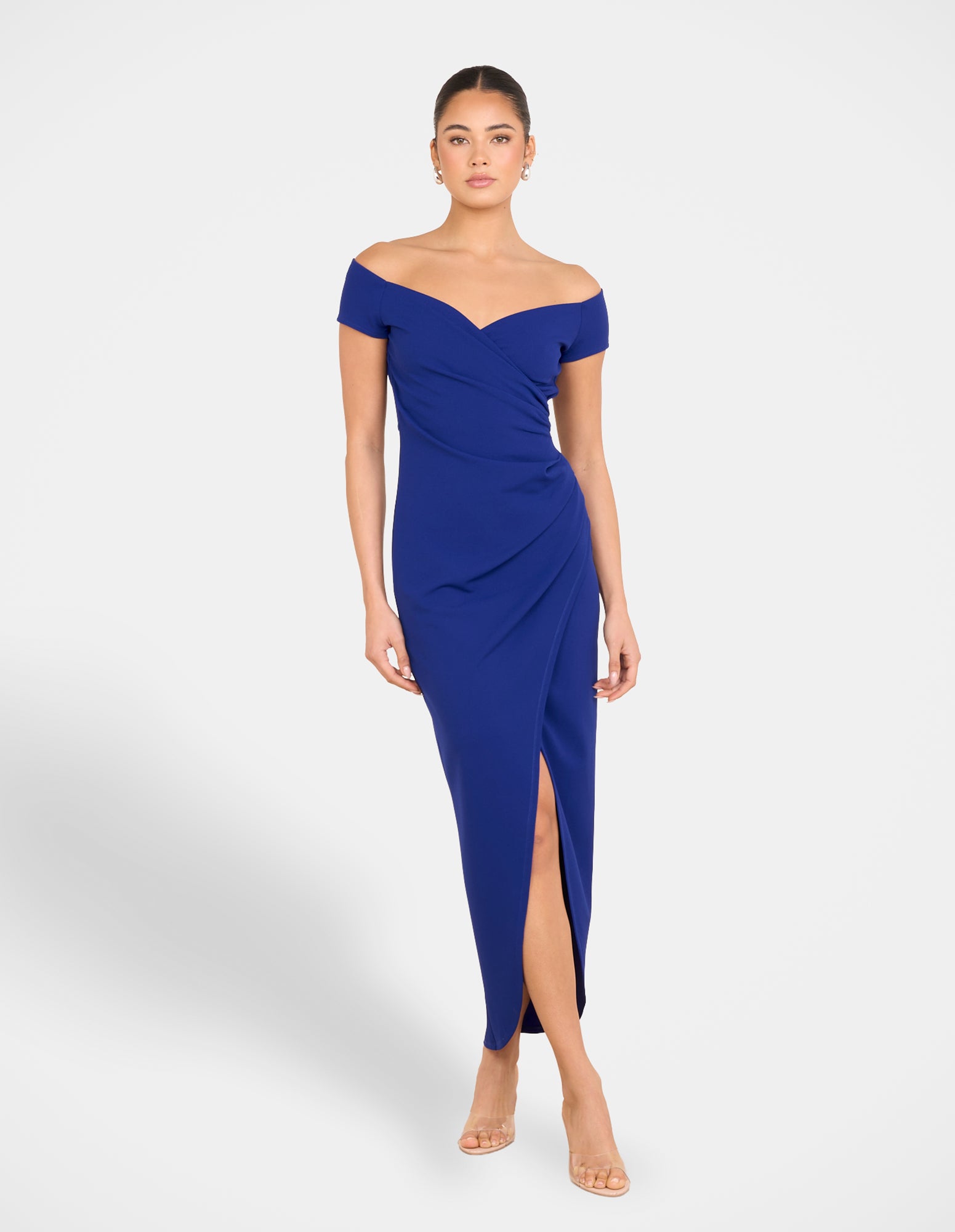crossover off shoulder dress Formal Dresses Online - Shop Maxi Dresses