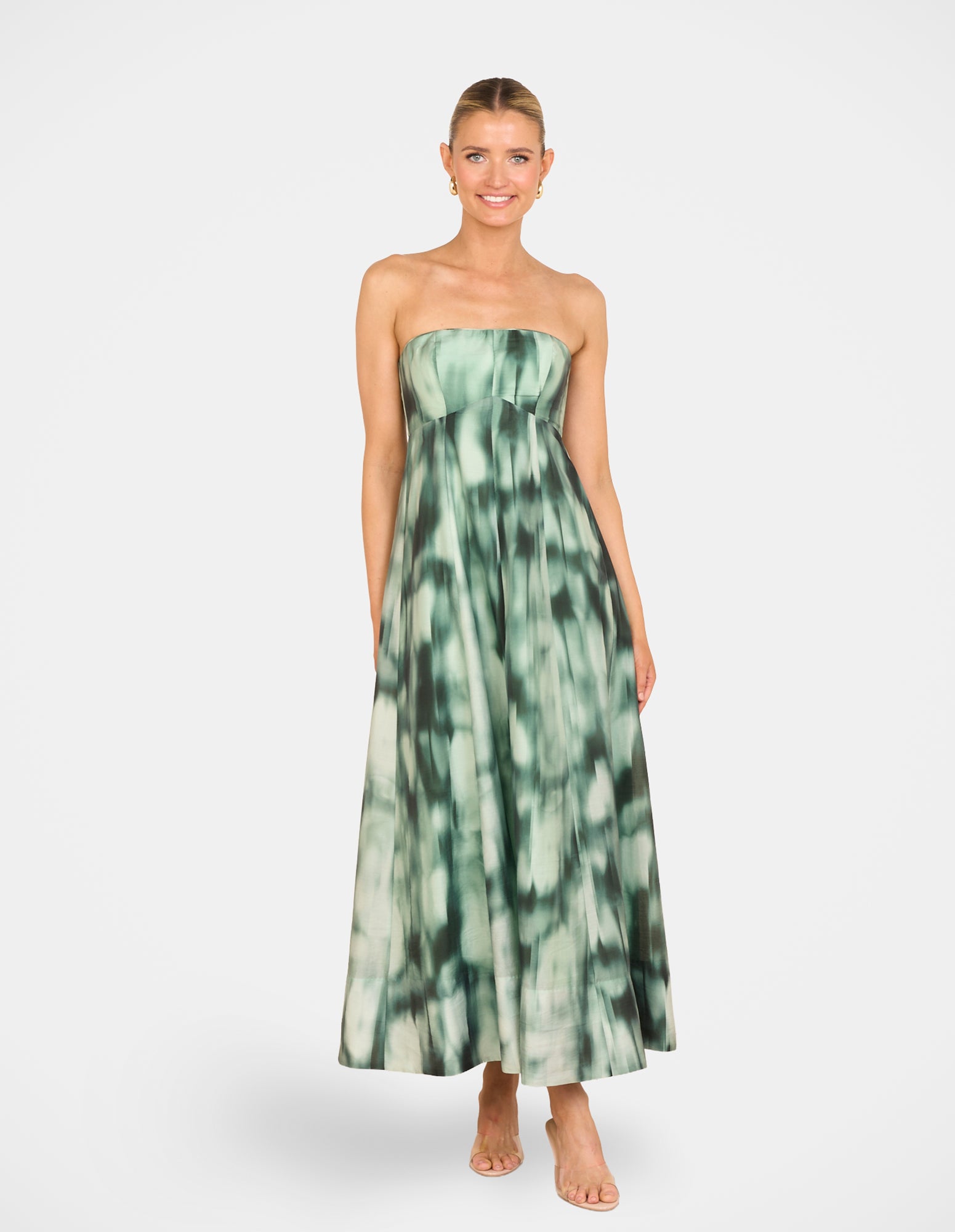 green pilgrim dress Women's Pilgrim Ball Gown Straight Across Neck Taffeta Floor Length Dress XS/S/M/L/XL/XXL/Green/Black/MEAN BLVD M / Green