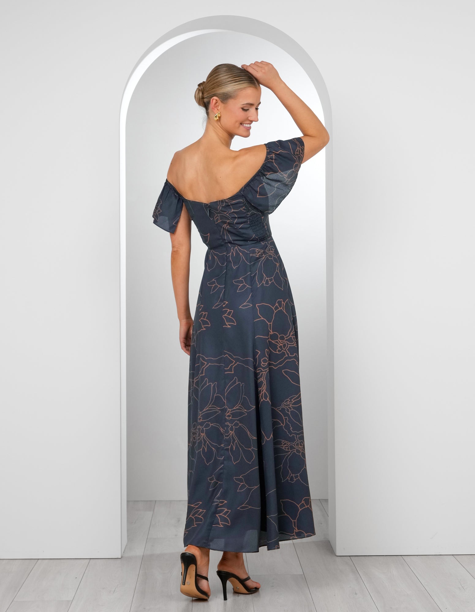 formal dresses savannah Savannah Formal Crepe Long Dress Windsor