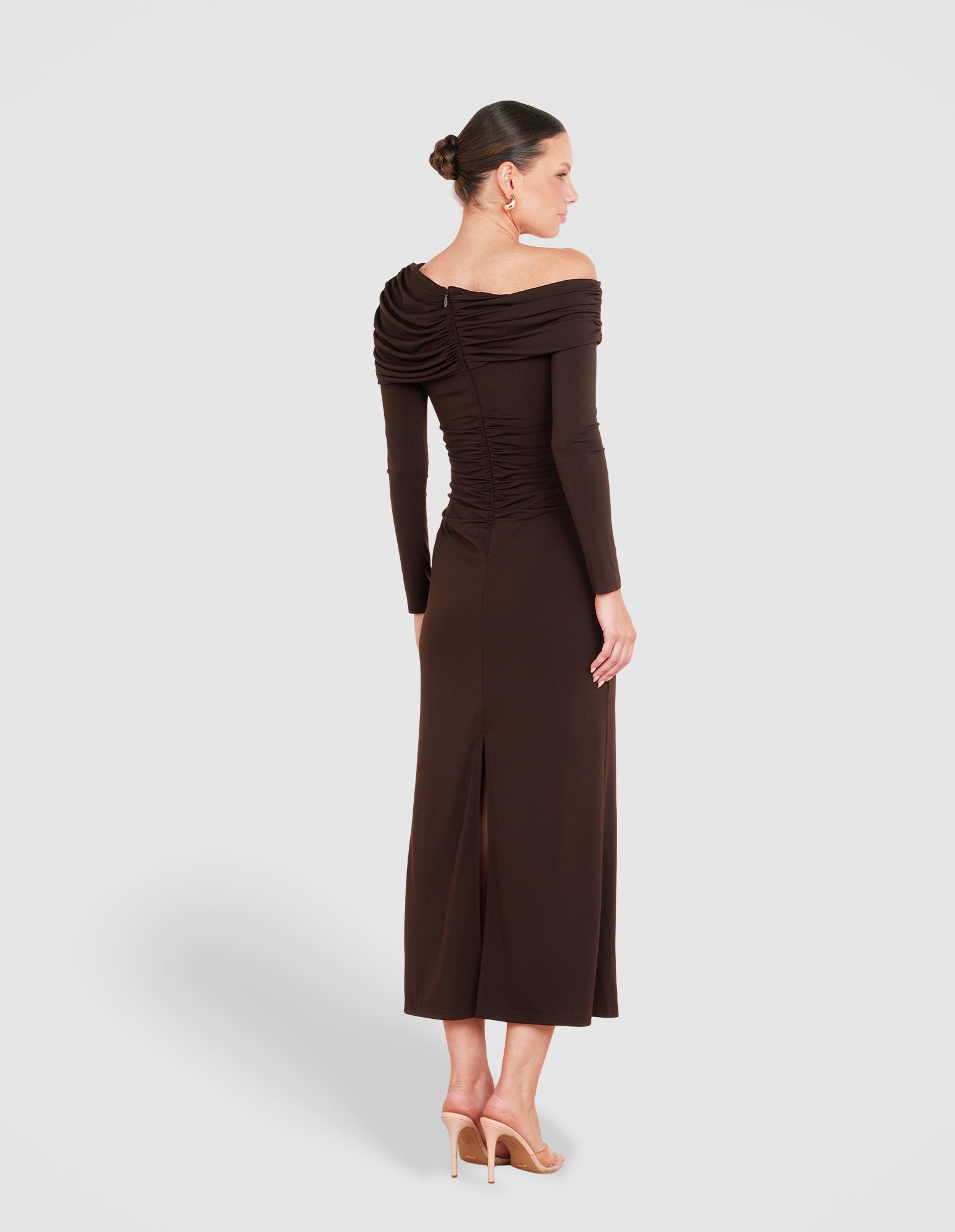 palmer off shoulder maxi dress CAROLINE CONSTAS Palmer Off Shoulder Maxi Dress